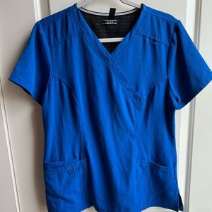 Elle Scrubs Ribbed Blue M